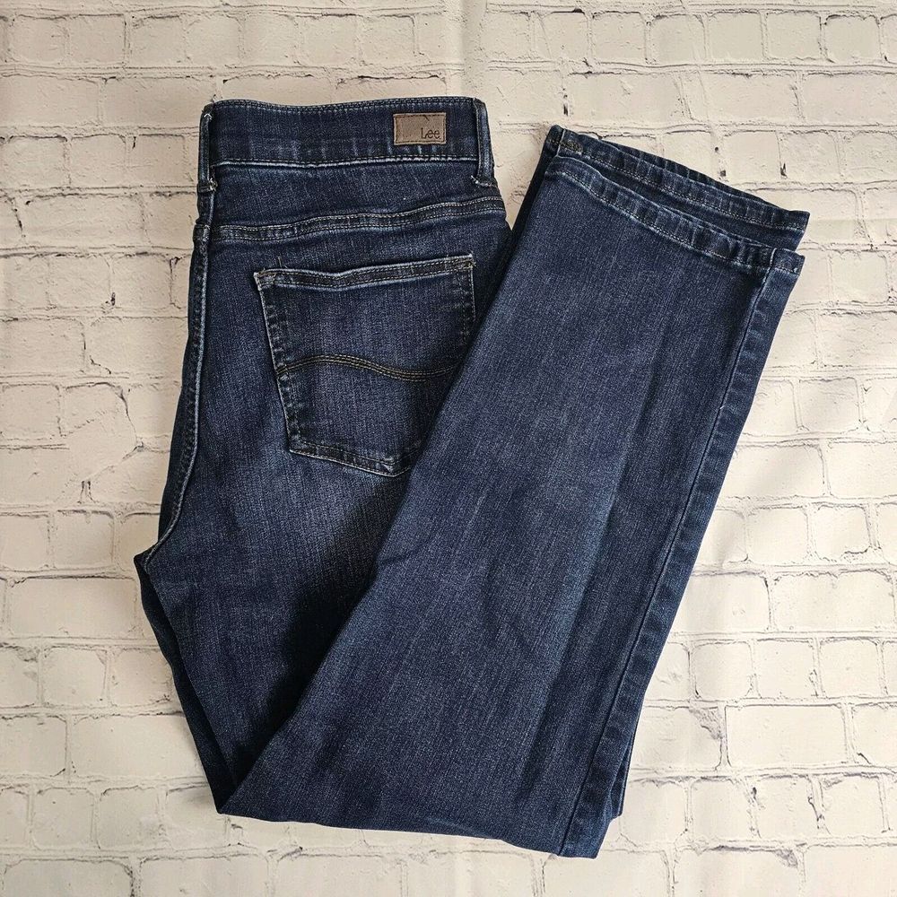 Lee Flex Motion Jeans Regular Fit Straight Leg Mid-Rise 12 SHORT‎ Stretch Waist
